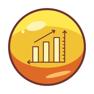 Grafik. Web simgesi basit illüstrasyon 