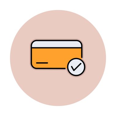 Kredi kartı ikonu vektör illüstrasyonu