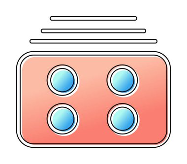 Menü web simgesi, vektör çizim