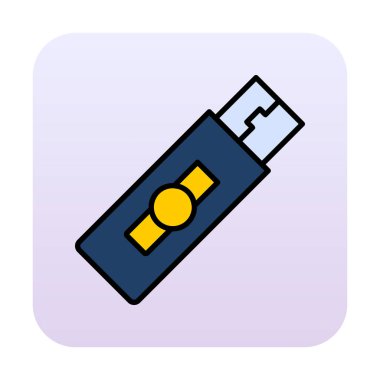 Web için usb flash simgesi.
