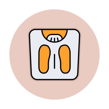 Ağırlık Ölçekleme simge vektör illüstrasyon grafik tasarımı