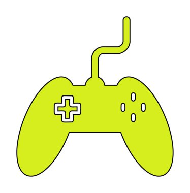 Basit bir oyun alanı simgesi, renkli kontrol simgesi. Vektör illüstrasyonu