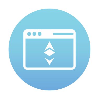 Ethereum Tarayıcı simgesi, vektör biçimi