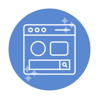 Basit sayfa satırını, ana vektör ögelerini ara