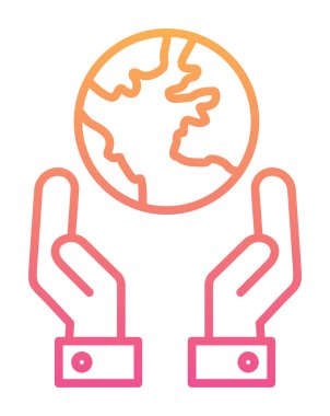 earth icon, vector illustration simple design