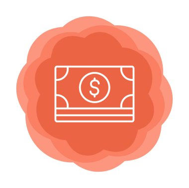 Basit ödeme finans simgesi, vektör illüstrasyonu