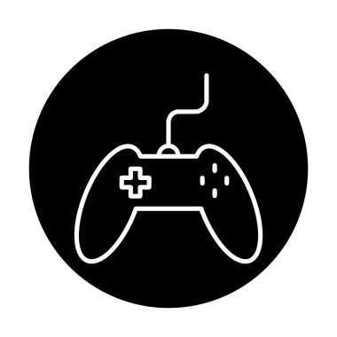 Basit bir oyun alanı simgesi, renkli kontrol simgesi. Vektör illüstrasyonu