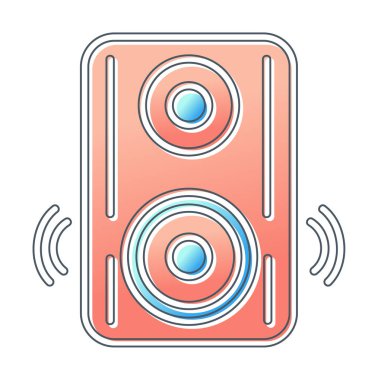 hoparlör simgesi, vektör illüstrasyonu basit tasarım