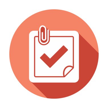 Planlayıcı Tamamlanmış simge vektör çizimi