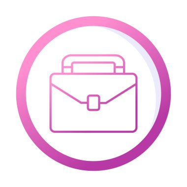 evrak çantası web basit simge illüstrasyonu