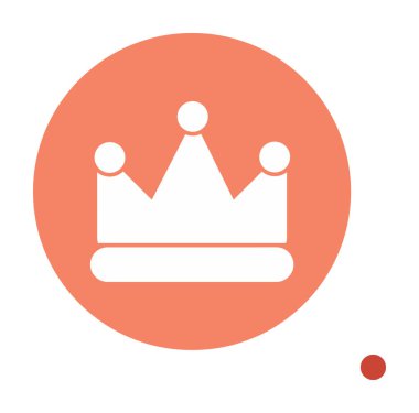 Taç vektör simgesi. Basit resimleme