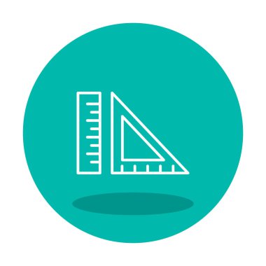 ölçekli düz simge, vektör illüstrasyonu 