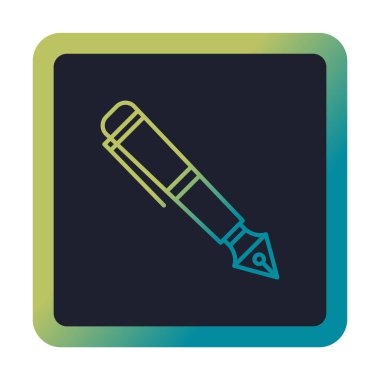 Dolma kalem simge vektör çizim