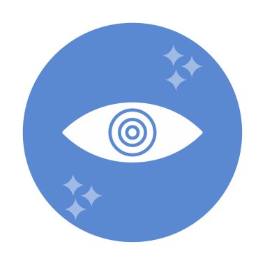 Göz simgesi. düz vektör illüstrasyonu