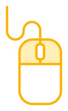 Fare simgesi, web basit illüstrasyonu