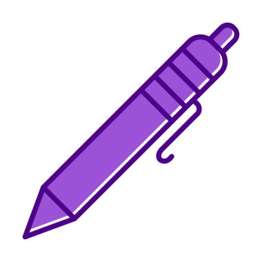 Tükenmez kalem simge vektör çizim 