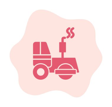 yol silindiri simgesi, modern vektör illüstrasyon tasarımı