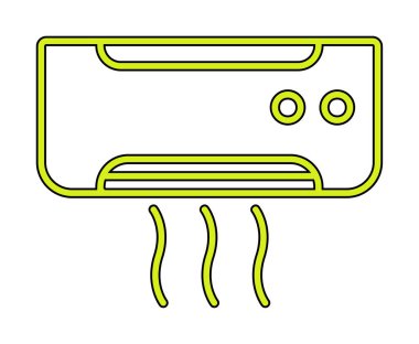 Klima ağı basit simgesi.