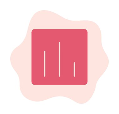 Basit iş ekonomisi grafik simgesi, vektör illüstrasyonu