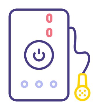 Su banyosu web simgesi, illüstrasyon