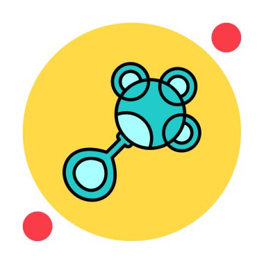 Çıngırak modern simgesinin vektör çizimi