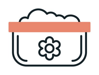 Bulaşık Otu Ağı simgesi, vektör illüstrasyonu 