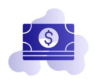 Basit ödeme finans simgesi, vektör illüstrasyonu