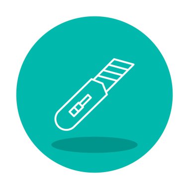 Cutter simgesinin vektör illüstrasyonu  