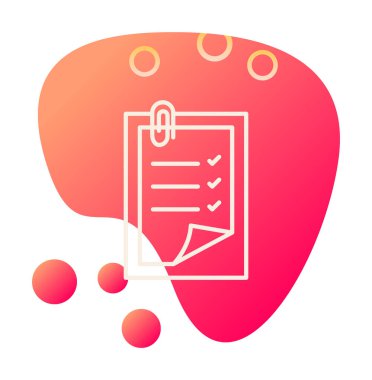 Notes web icon, vector illustration