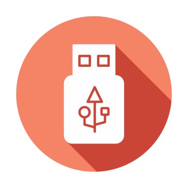 Web için usb flash simgesi.