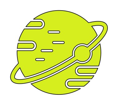 Gezegenler simgesi, vektör illüstrasyonu