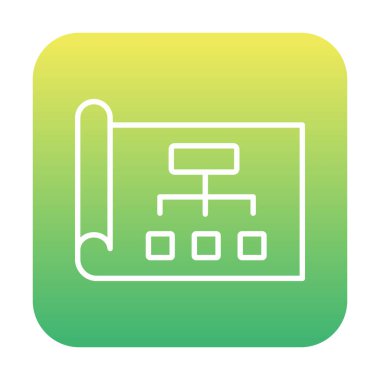 Haftalık İş Planlayıcı Web simgesi, vektör illüstrasyonu 