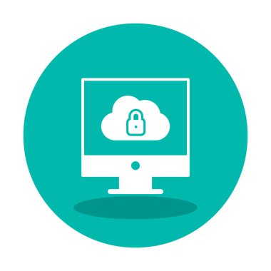 Veri Güvenliği simgesi vektör illüstrasyonu