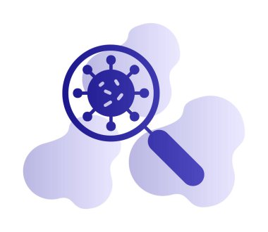 Virüs Arama Vektörü illüstrasyonu