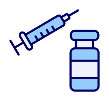 Şırınga web simgesi, vektör çizim 