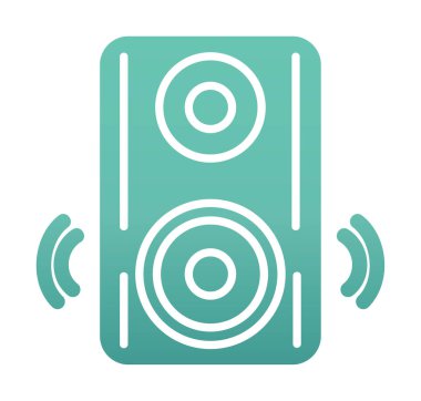 hoparlör simgesi, vektör illüstrasyonu basit tasarım