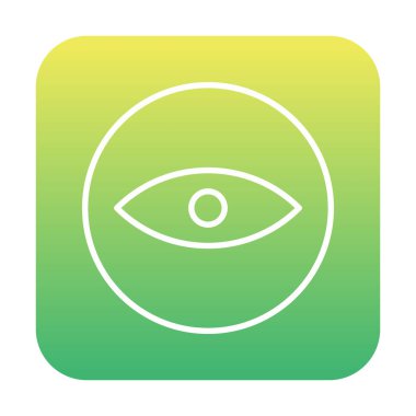 Göz simgesi. düz vektör illüstrasyonu