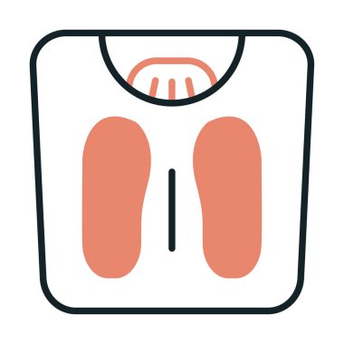 Ağırlık Ölçekleme simge vektör illüstrasyon grafik tasarımı