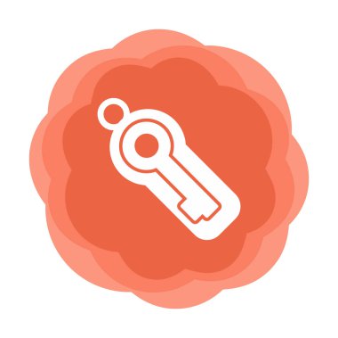 Anahtar sembolü web simgesi, vektör illüstrasyonu