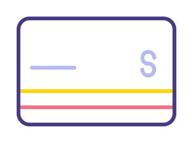 Kredi kartı ikonu vektör illüstrasyonu