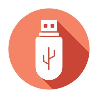 Web için usb flash simgesi.