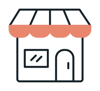 Dükkanı web simge vektör çizim