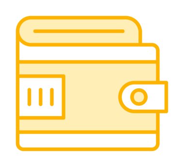 cüzdan vektör simgesi basit illüstrasyon