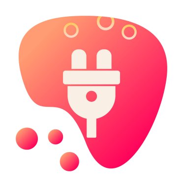 güç dolgusu, web simgesi basit tasarım 