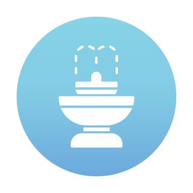 fıskiye ikonu vektör illüstrasyonu