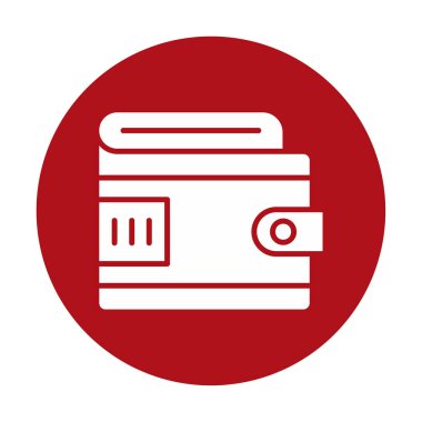 cüzdan vektör simgesi basit illüstrasyon