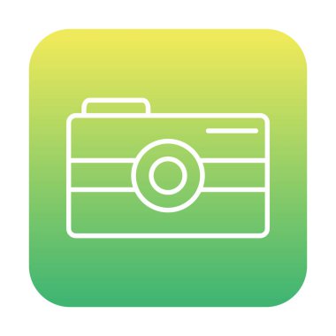 Kamera. Web simgesi basit illüstrasyon 