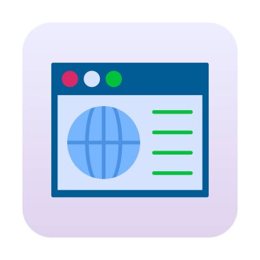 Web tasarım simgesi işareti, vektör illüstrasyonu