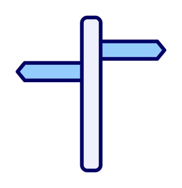 iki yönlü ikon. Vektör illüstrasyonu, düz tasarım