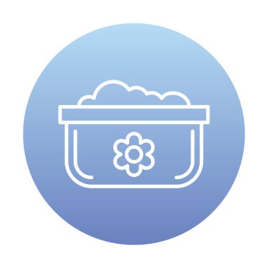 Bulaşık Otu Ağı simgesi, vektör illüstrasyonu 